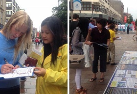 Image for article Glasgow, Écosse : Dénoncer la persécution du Falun Gong lors des Jeux du Commonwealth de 2014 (Photos)