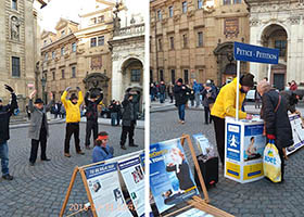 Image for article République tchèque : Éveiller les consciences sur la persécution du Falun Gong par le régime chinois la veille du Nouvel An