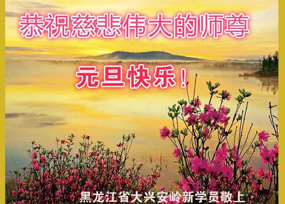 Image for article Les nouveaux pratiquants de Falun Dafa souhaitent respectueusement au vénérable Maître Li une bonne fête du Nouvel An !