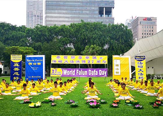 Image for article Singapour : Célébrer le 27e anniversaire de la présentation du Falun Dafa au public