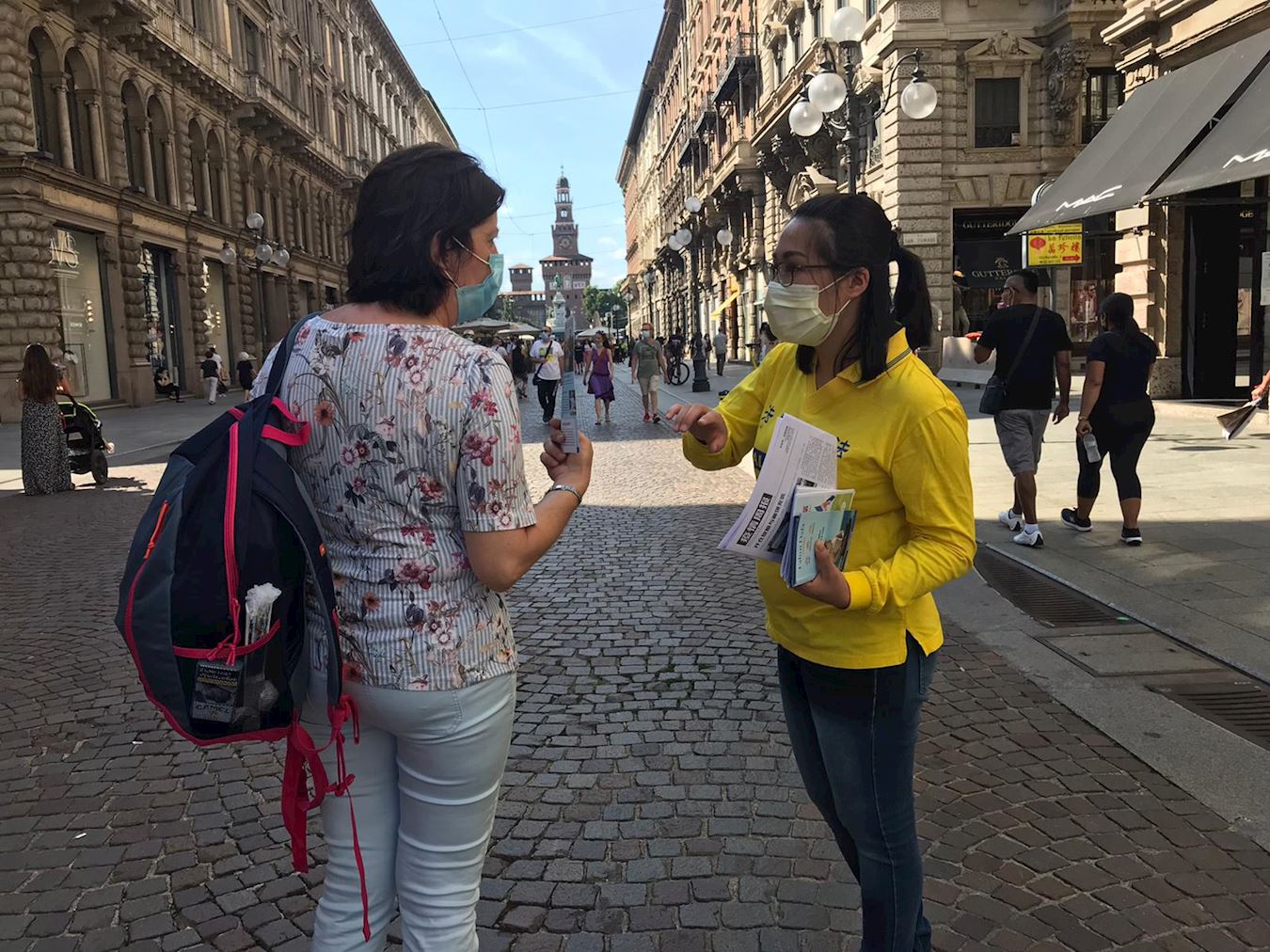 Image for article Milan : Soutien public au Falun Dafa et aux efforts pour dénoncer la persécution