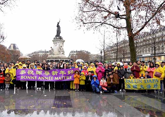 Image for article France : Les pratiquants de Falun Dafa souhaitent une Bonne et Heureuse Année au vénérable Maître