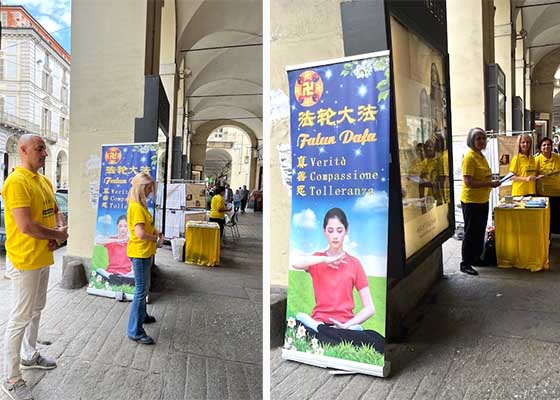 Image for article Turin, Italie : Célébration du 30e anniversaire de la présentation publique du Falun Dafa