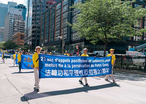 Image for article Les Montréalais condamnent les 23 années de persécution du Falun Dafa : « Ce génocide doit cesser »