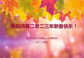 Image for article Les pratiquants de Falun Dafa de Pékin souhaitent respectueusement au vénérable Maître Li Hongzhi une Bonne et Heureuse Année ! (23 vœux)