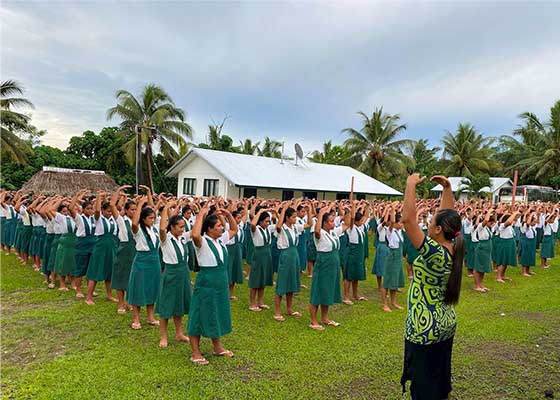 Image for article Des pratiquants néo-zélandais apportent le Falun Dafa à Samoa