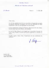 Image for article Le Ministre français de l'Education prête attention à la situation de ZHAO Ming