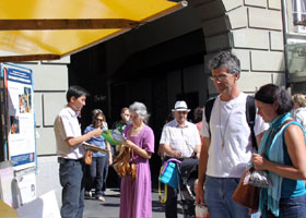 Image for article Suisse : L'activité « Journée d'information sur le Falun Dafa » a attiré des soutiens (Photos)