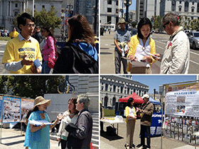 Image for article San Francisco : Dénoncer les 14 année de la persécution brutale du Falun Gong par le régime chinois (photos)