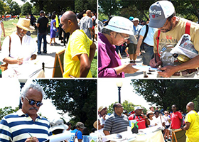 Image for article États-Unis – Washington DC : Campagne de signatures du Falun Gong lors du 50e anniversaire de la Marche sur Washington