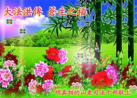 Image for article Des personnes soutenant le Falun Dafa souhaitent respectueusement au vénérable Maître une joyeuse Fête de la Mi-automne (images)