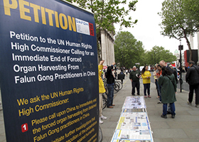 Image for article Un large soutien pour le Falun Gong à Londres