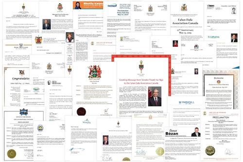 Image for article Canada : Des élus envoient leurs lettres de félicitations pour commémorer la Journée mondiale du Falun Dafa