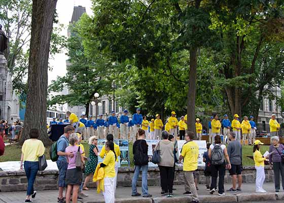 Image for article Canada : Les gens expriment leur soutien au Falun Gong à Québec