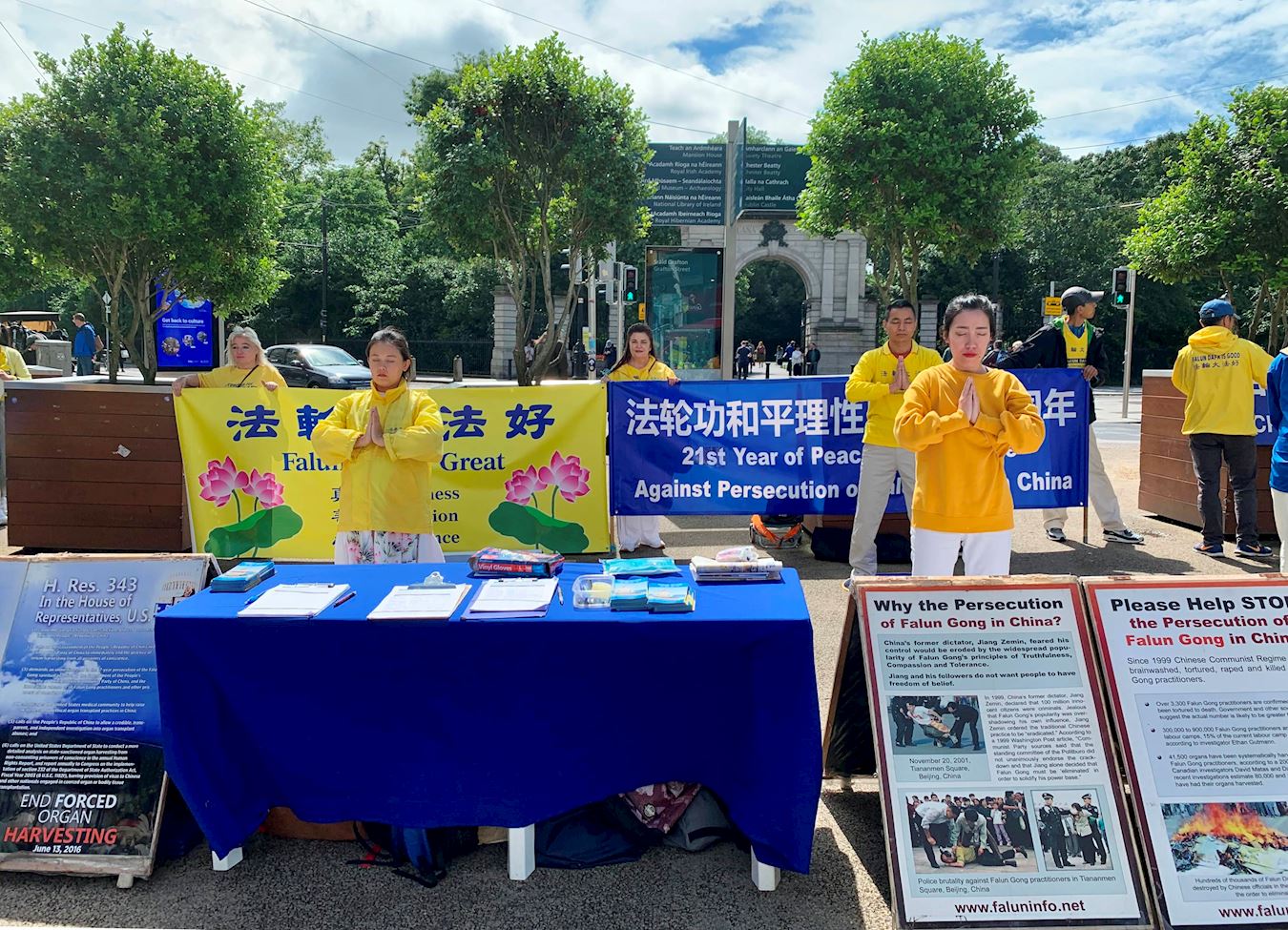 Image for article Irlande, Portugal et Grèce : Sensibilisation à la persécution du Falun Gong en Chine depuis 21 ans