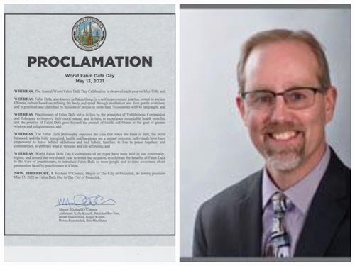 Image for article Maryland : Le maire de Frederick proclame la Journée du Falun Dafa dans la ville