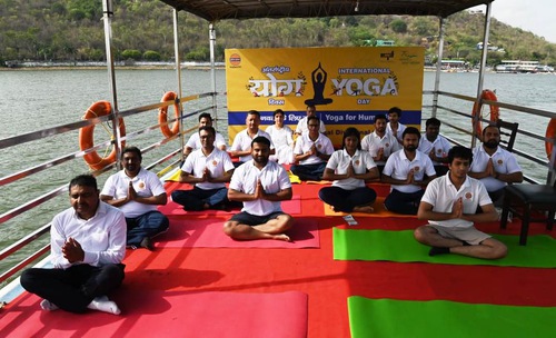 Image for article Partager la beauté et la sérénité du Falun Dafa en Inde lors de la Journée internationale du yoga