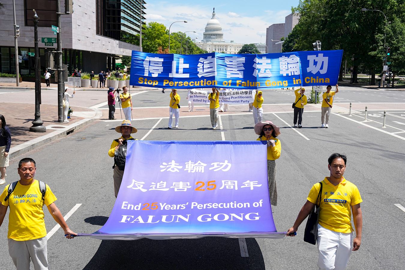 Image for article Grand défilé dans la capitale américaine pour protester contre la persécution du Falun Gong qui dure depuis 25 ans