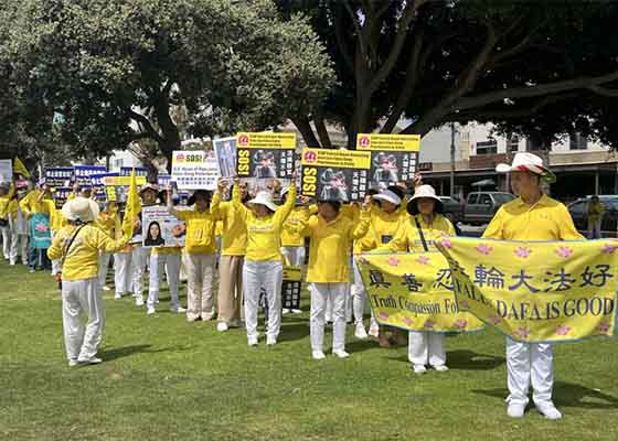 Image for article Santa Monica, Californie : Les gens condamnent la persécution du Falun Dafa par le PCC