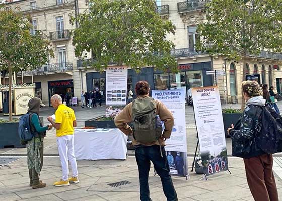 Image for article Montpellier, France : La journée d’information sensibilise à la persécution perpétrée par le régime chinois