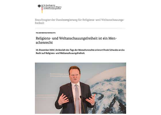 Image for article Allemagne : Le commissaire du gouvernement fédéral de la Liberté de religion et de croyance publie une déclaration de soutien au Falun Gong