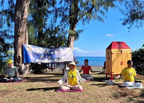 Image for article Île de la Réunion, France : démonstration des exercices de Falun Dafa et clarification de la vérité pour célébrer la Journée mondiale du Falun Dafa