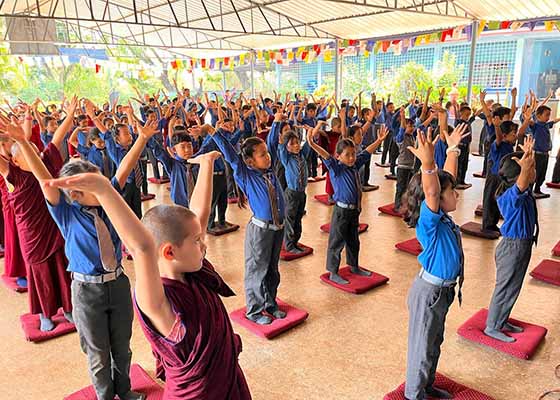 Image for article Inde : Cours d'introduction au Falun Dafa dans les écoles tibétaines