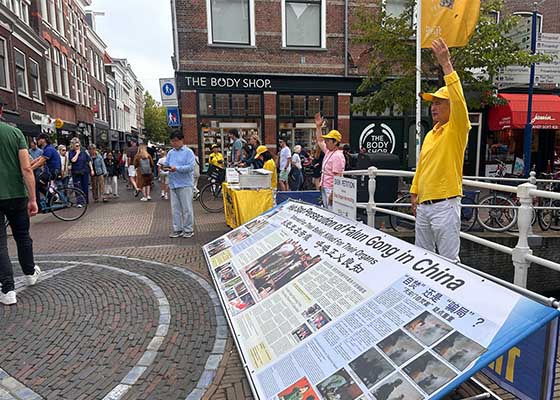 Image for article Pays-Bas : Soutien public pour le Falun Dafa dans la ville de Delft