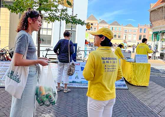 Image for article Pays-Bas : Une activité organisée par les pratiquants de Falun Dafa à Delft reçoit le soutien du public
