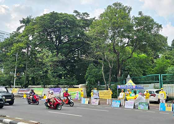 Image for article Indonésie : Deux rassemblements dénoncent les atrocités des droits de l’homme en Chine