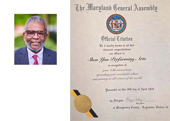 Image for article Un législateur de l’État du Maryland : Shen Yun Performing Arts propage la merveilleuse culture et l’Art aux quatre coins du monde