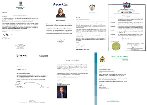 Image for article Huit maires canadiens envoient leurs félicitations à l’occasion de la Journée mondiale du Falun Dafa