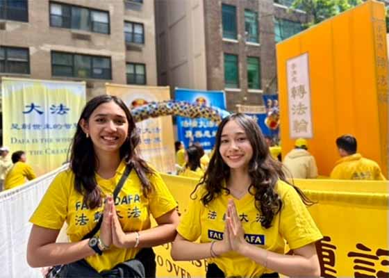 Image for article New York : Des jeunes pratiquants de Falun Dafa expriment leur gratitude envers Maître Li
