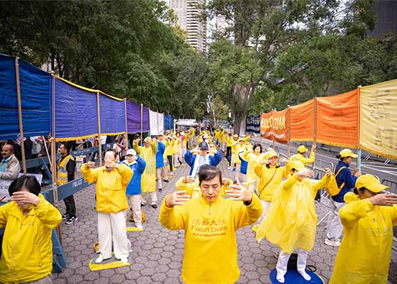 Image for article L'appel des pratiquants de Falun Gong près du siège de l'ONU suscite le soutien du public