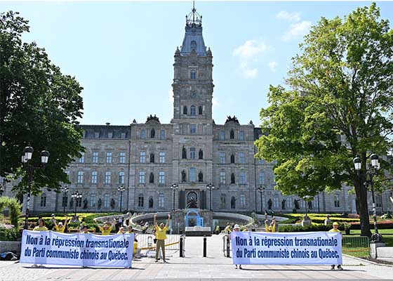 Image for article Québec, Canada : Un rassemblement pacifique devant le Parlement met en lumière la répression transnationale du PCC
